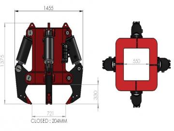 HyForce Cölöpfejroppantó
